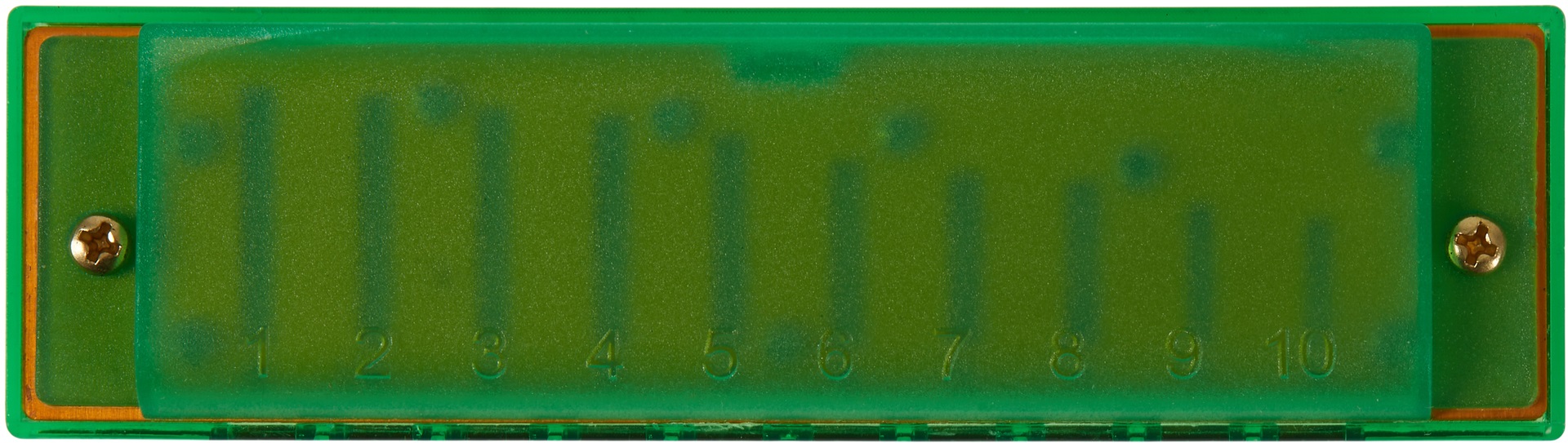 Hohner Translucent Harp C, green, hardcase