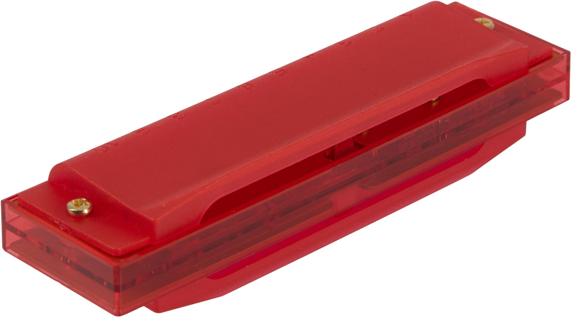 Hohner Translucent Harp C, red, hardcase