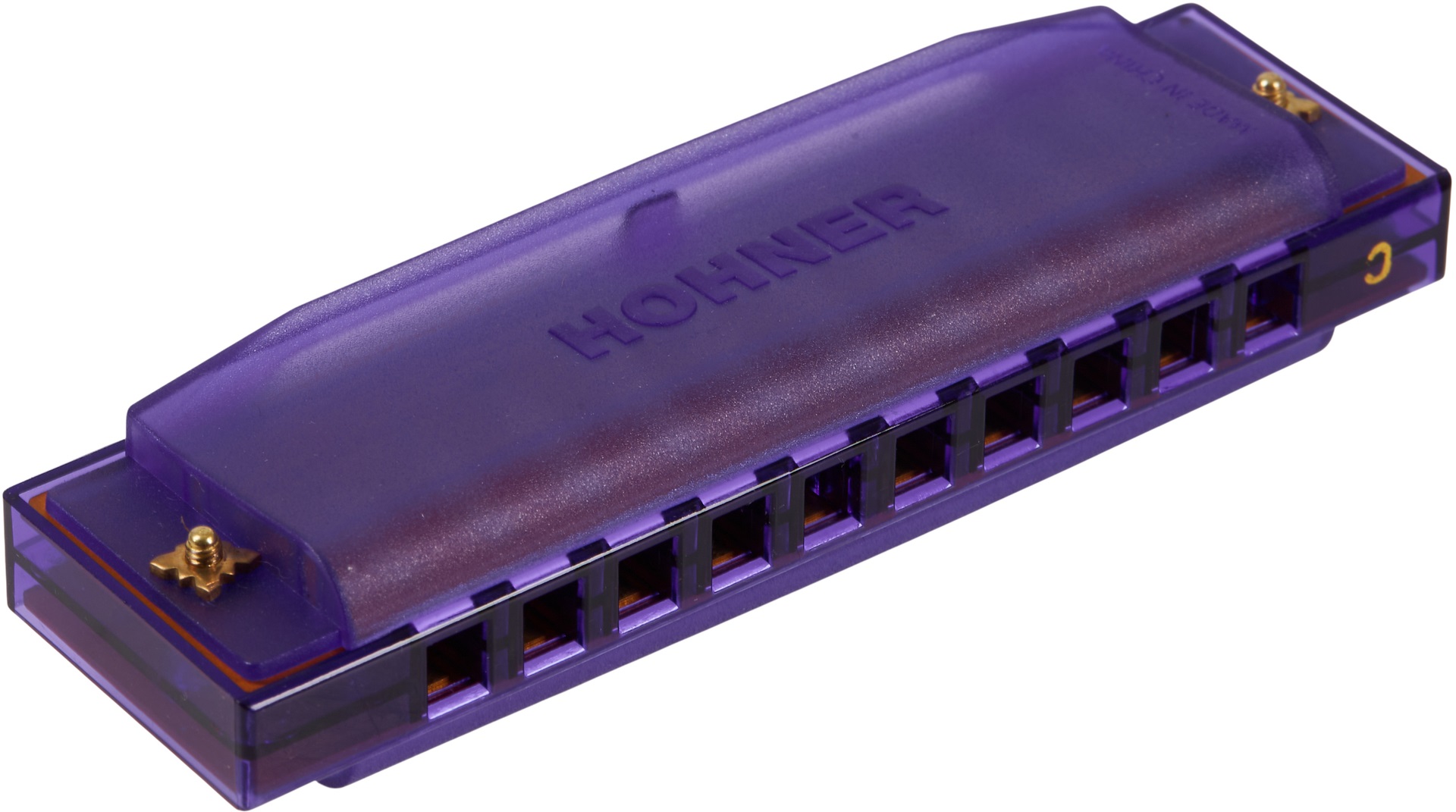 Hohner Translucent Harp C, purple, hardcase
