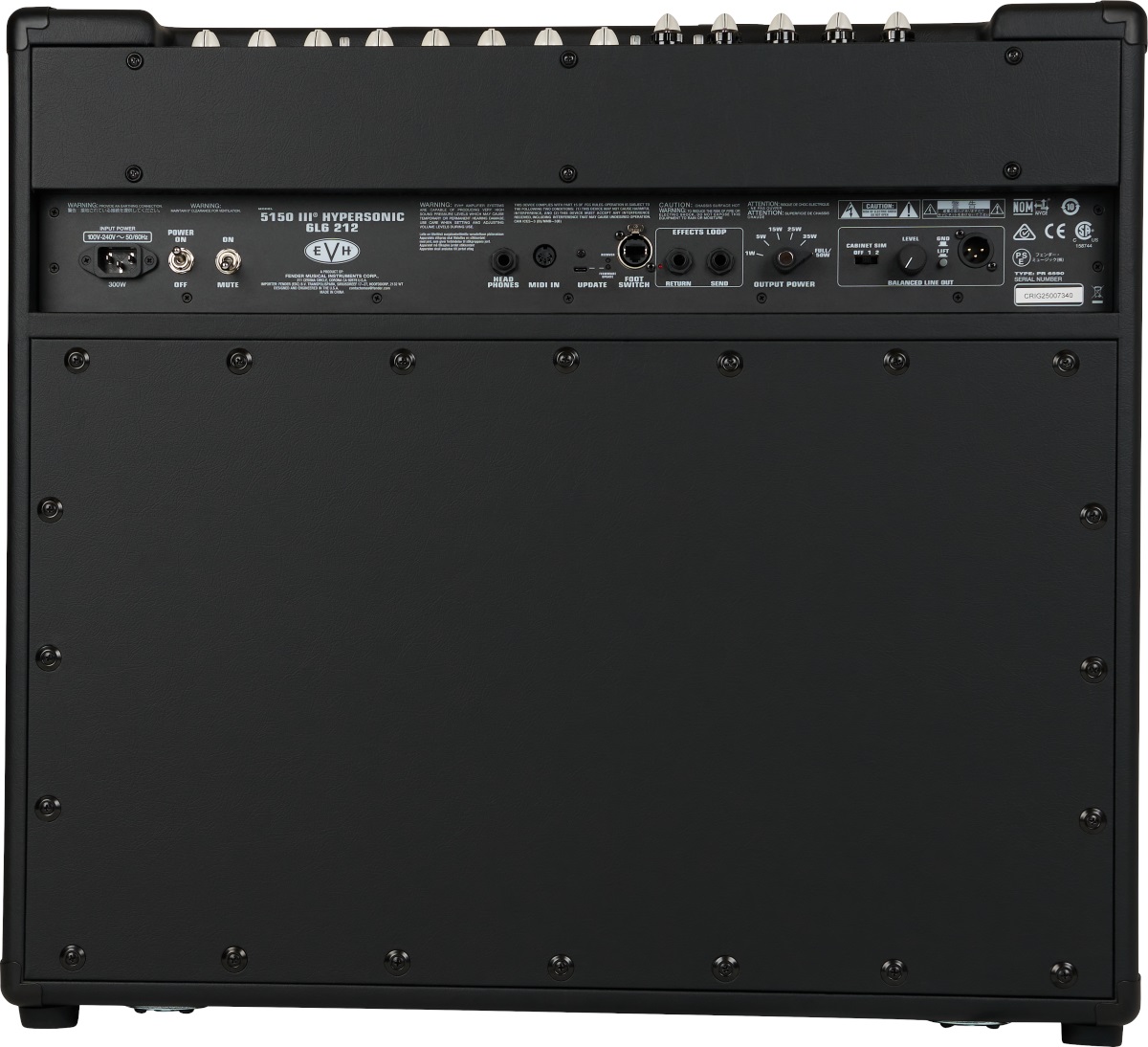 EVH 5150III Hypersonic 6L6 2x12 Black