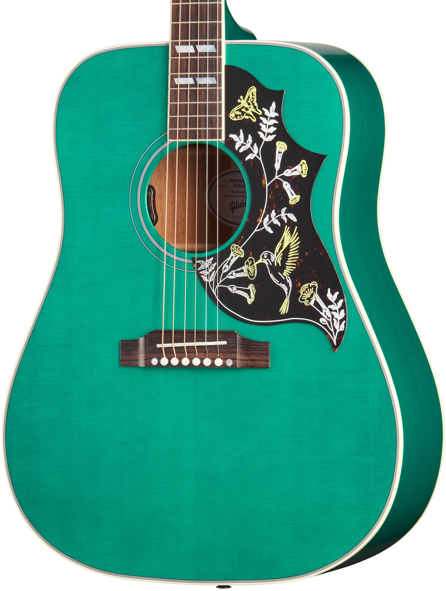 Gibson Hummingbird Standard Translucent Teal