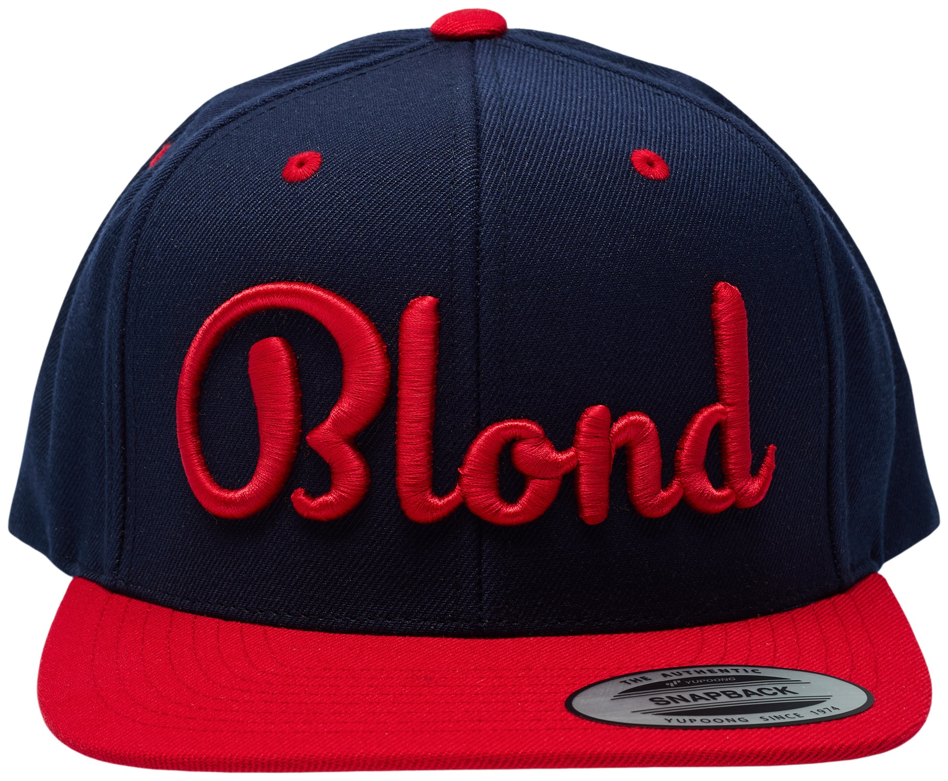 Blond Classic Snapback Navy & Red