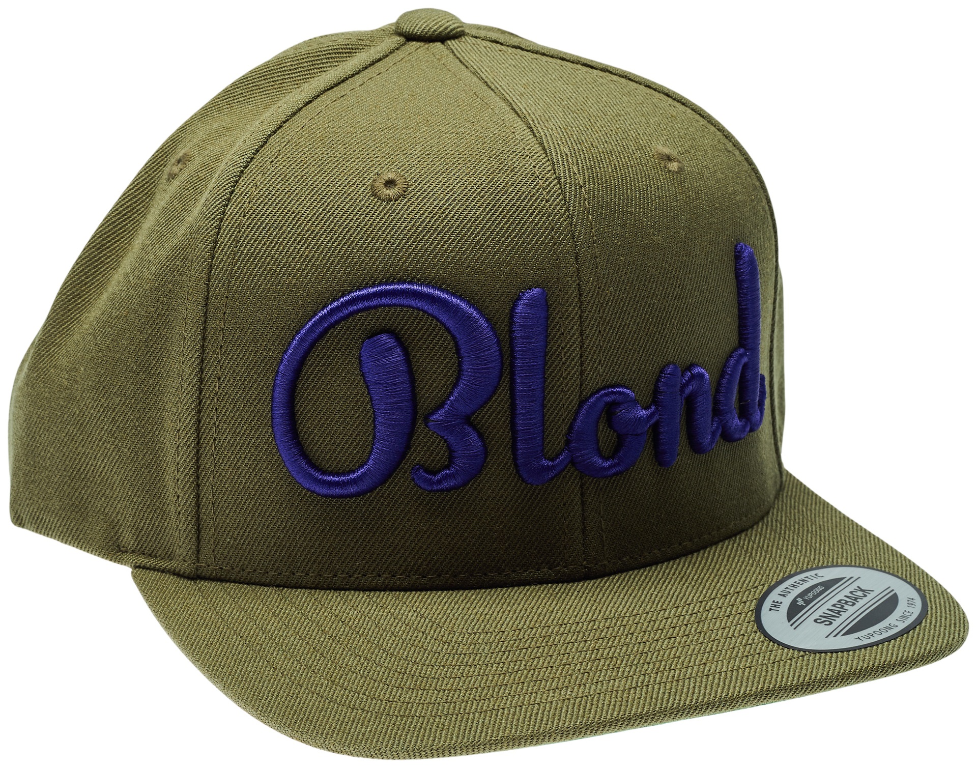 Blond Classic Snapback Deep Olive & Purple
