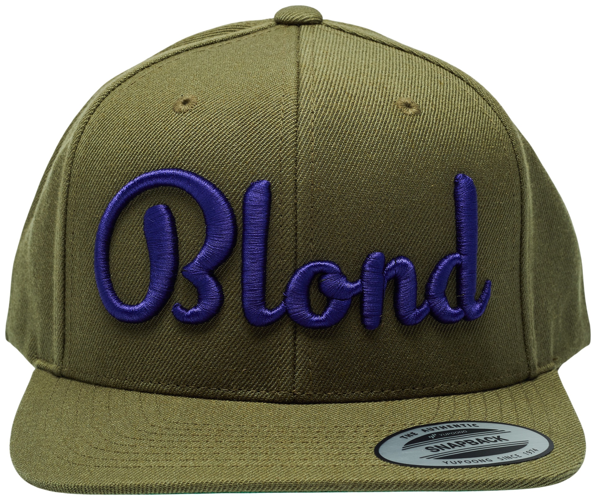 Blond Classic Snapback Deep Olive & Purple