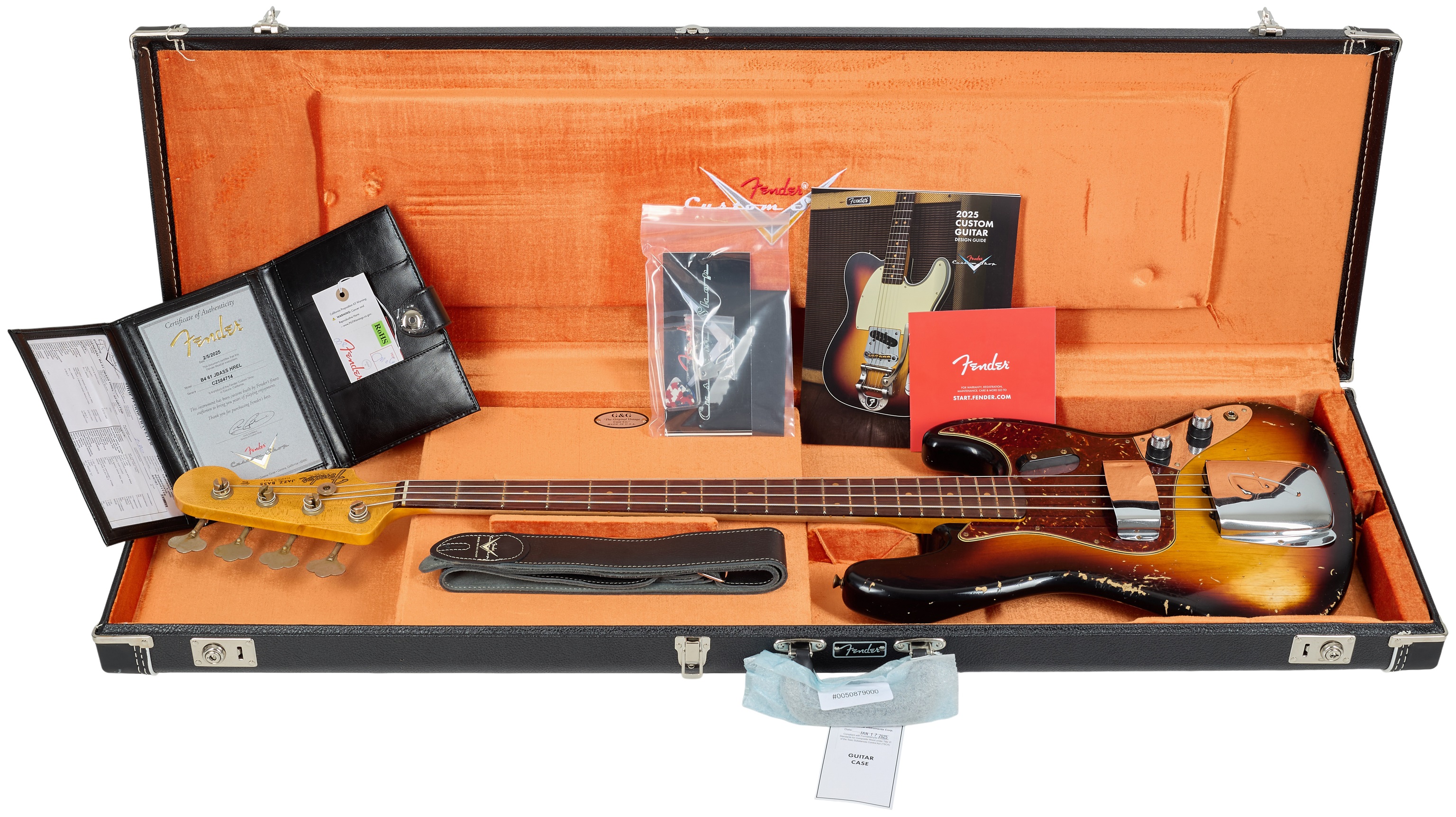 Fender Custom Shop 61 Jazz Bass Heavy Relic 3-Color Sunburst