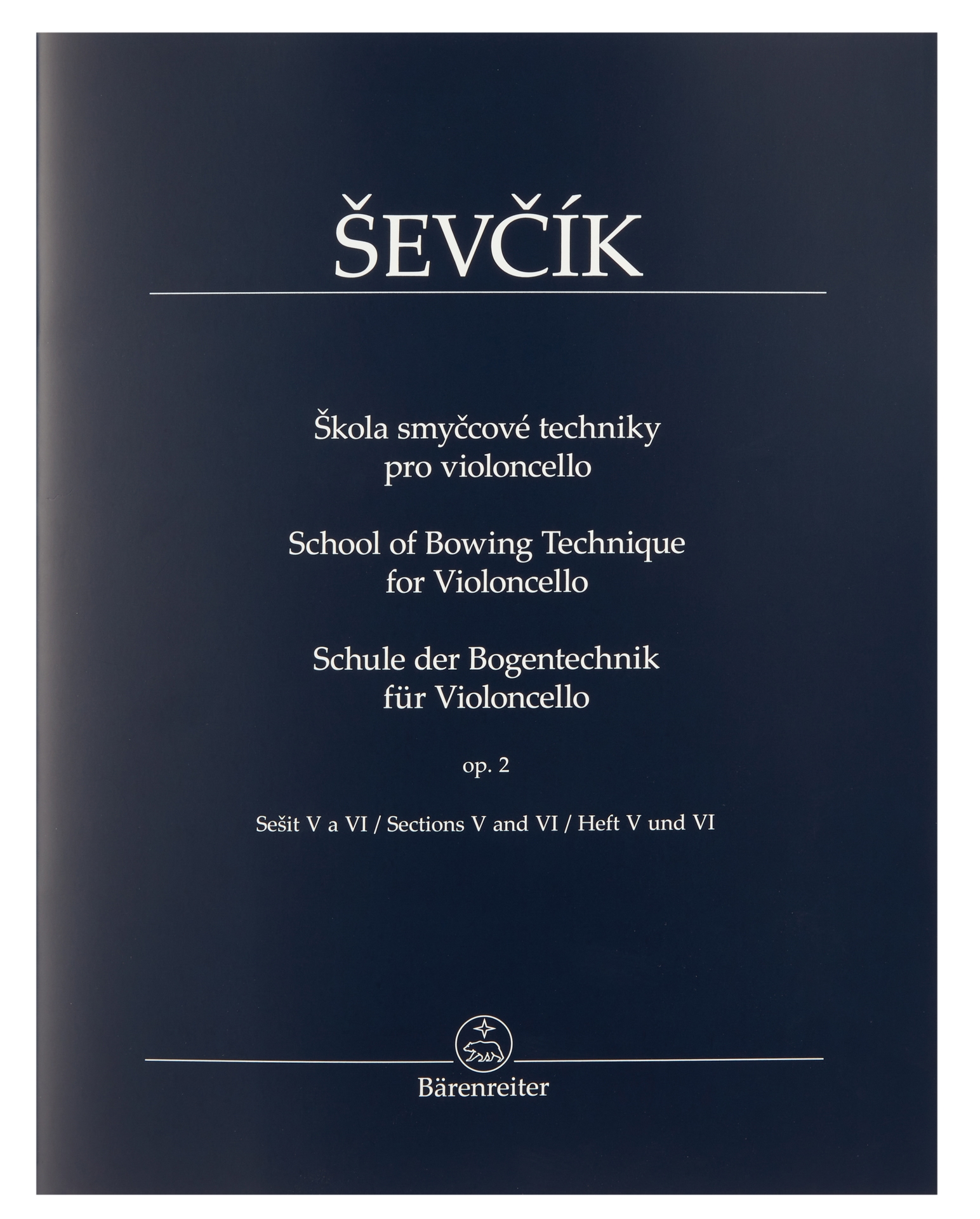 KN Škola smyčcové techniky pro violoncello op. 2, sešit V a VI - Otakar Ševčík