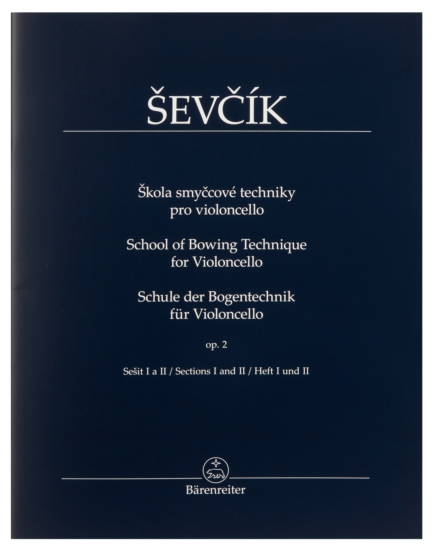 KN Škola smyčcové techniky pro violoncello op. 2, sešit I a II - Otakar Ševčík