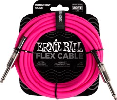 Ernie Ball Flex Instrument Cable 20'  Pink 