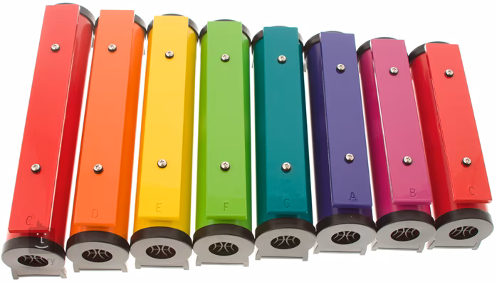 Boomwhackers Chroma-Notes Resonator Bells (ausgepackt) - Glockenspiel