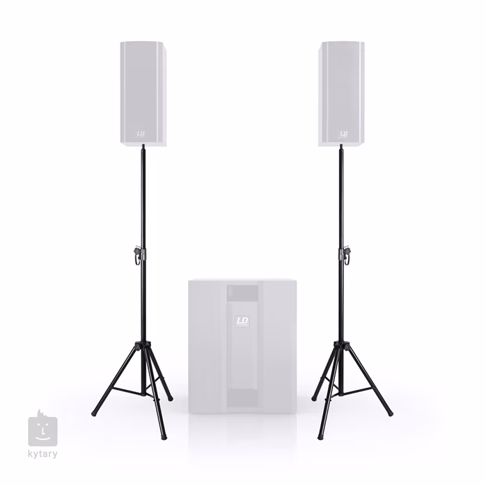 LD Systems DAVE 8 SET 2 - Ständer für Reproboxen mit Case