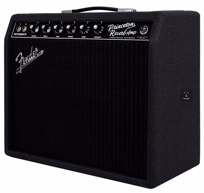 Fender 68 Princeton Reverb Black & Blue Limited Edition - Gitarren-Röhrencombo