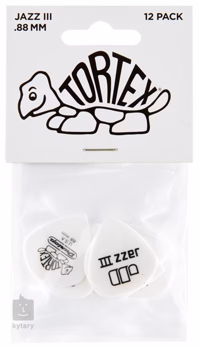 Dunlop Tortex Jazz III 0.88 - Plektren
