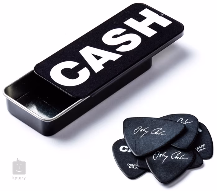 Dunlop Johnny Cash Pick Tin Bold - Signature-Plektren