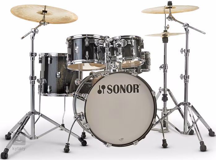 Sonor AQ 2 Studio Set Transparent Black - Schlagzeug