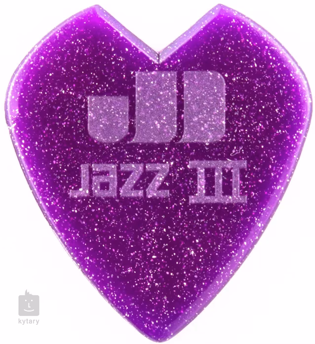 Dunlop Kirk Hammett Jazz III Purple Sparkle - Signature-Plektren