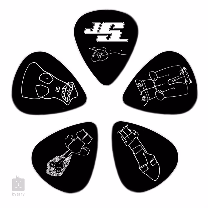 D'Addario Joe Satriani Guitar Picks White Heavy - Signature-Plektren