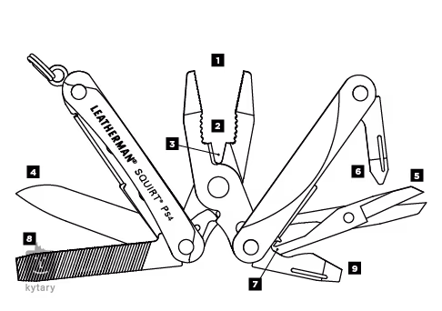 Leatherman SQUIRT PS4 BLACK - Universal-Tool