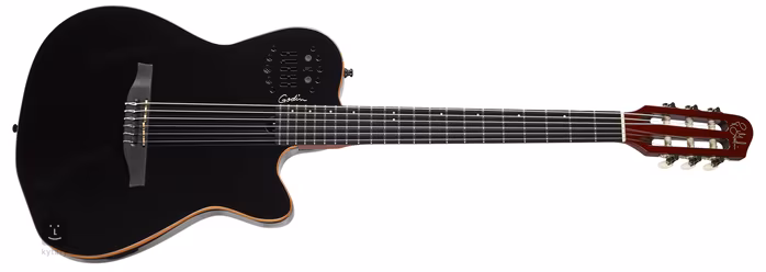 Godin Multiac ACS-SA SLIM Nylon Black Pearl HG - Elektroakustische Midi-Gitarre