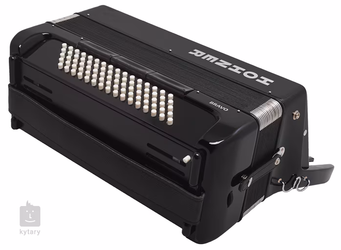 Hohner Bravo III 80 Black Silent Key - Tastenakkordeon