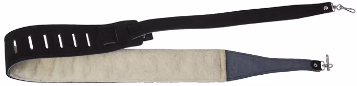 Perri's Leathers 6695 Banjo Strap Premium Suede Black - Banjo-Gurt
