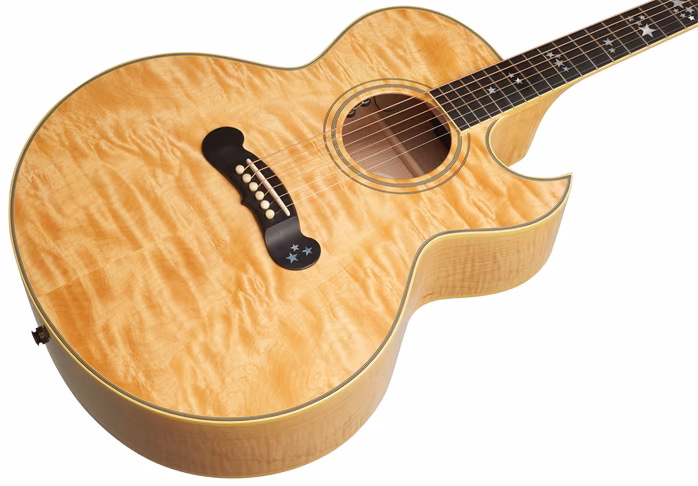 Gibson 30th Anniversary Series Starburst Trans Amber - Elektroakustische Gitarre