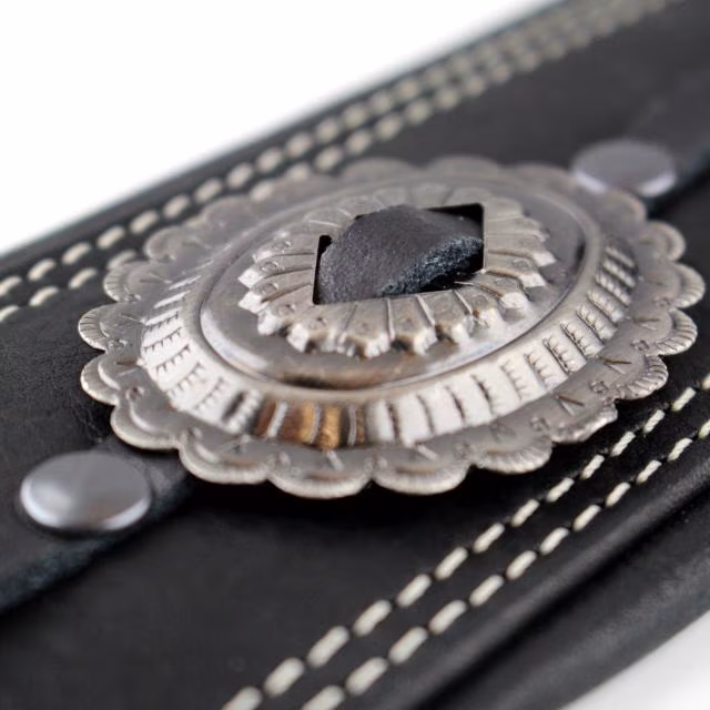 Richter Springbreak I Concho Black/Old Nikel - Gitarrengurt