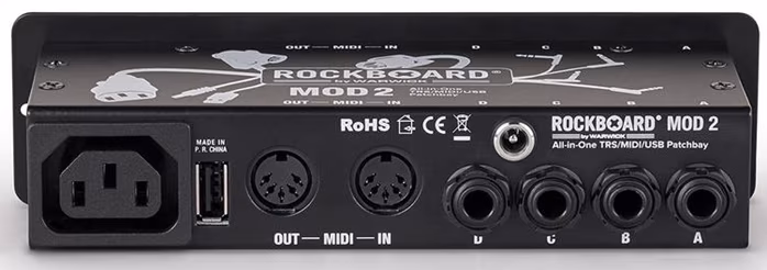 Rockboard MOD 2 V2 - All-in-One TRS, Midi & USB Patchbay - Patchbay
