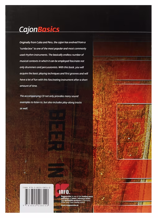 MS Matthias Philipzen Cajon Basics (Book/CD) - Cajón-Schule für Anfänger