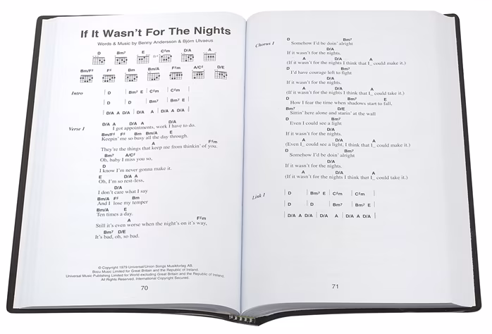 MS The Little Black Songbook: ABBA - Songbuch