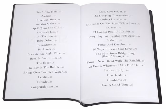 MS The Little Black Songbook: Paul Simon - Songbuch