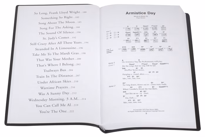 MS The Little Black Songbook: Paul Simon - Songbuch