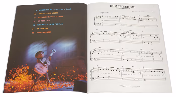 MS Disney Pixar's Coco For Easy Piano - Klaviernoten