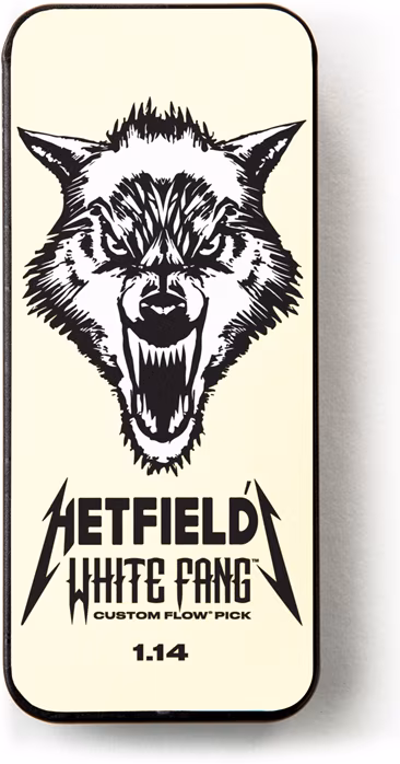Dunlop White Fang Pick Tin 1.14 - Signature-Plektren