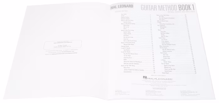 MS Hal Leonard Guitar Method Book 1 Second Edition - Gitarrenschule für Anfänger