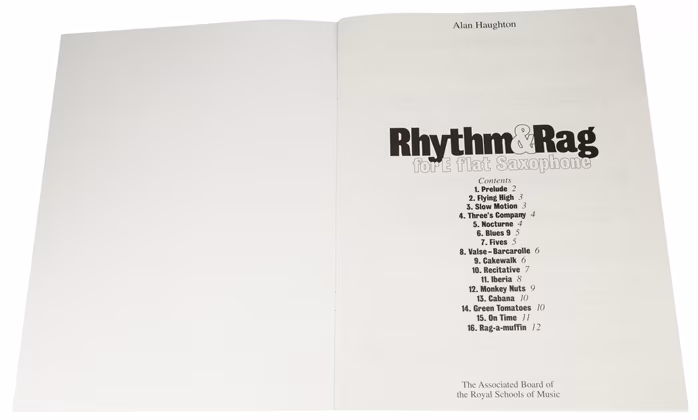 MS Rhythm & Rag for E flat Saxophone - Saxophon-Noten
