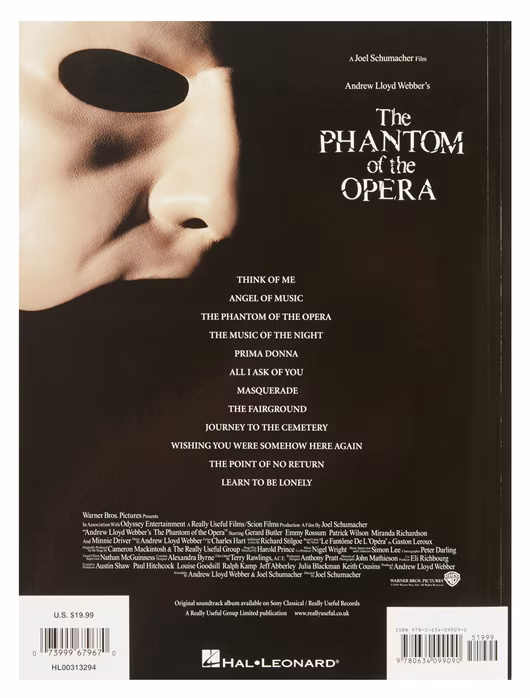 MS The Phantom Of The Opera: Film Soundtrack Vocal Selections - Soundtrack