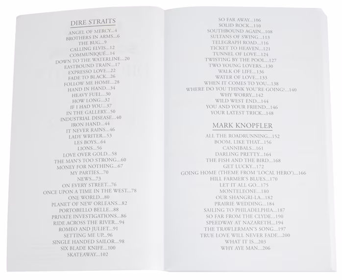 MS The Little Black Songbook: Dire Straits And Mark Knopfler - Songbuch