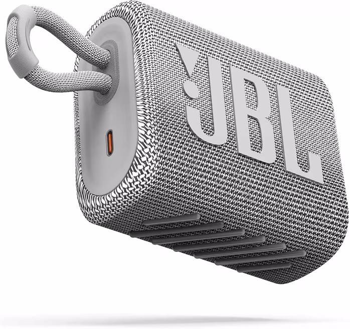 JBL GO3 White - Mobiler Wireless Lautsprecher