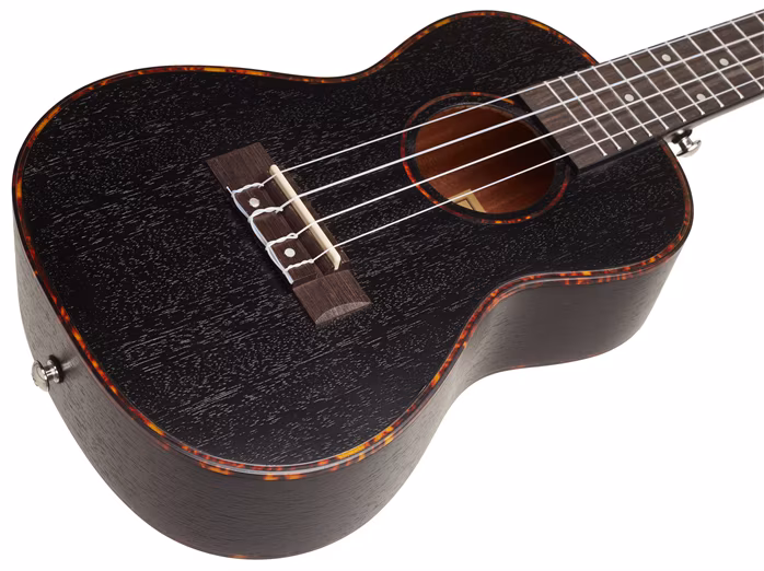 Cascha HH 2300 Premium Mahogany Ukulele Set Black - Akustische Ukulele