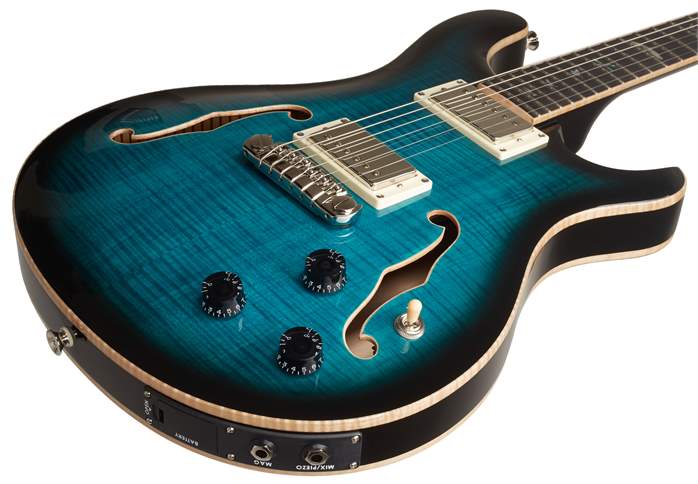 PRS SE Hollowbody II Piezo PBS (gebraucht) - Semiakustische Gitarre