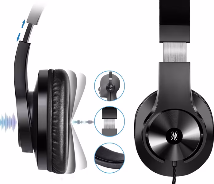 Oneodio T3 Black - Kopfhörer