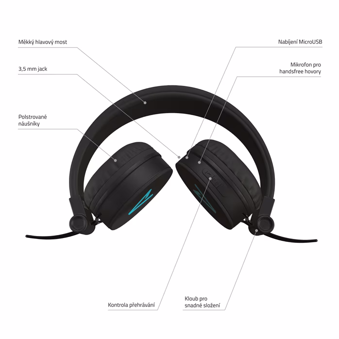 LAMAX Blaze2 Black - Wireless-Headset