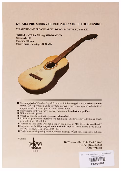 KN Toulavá country kytara - Jiří Macek - Gitarrenschule für Anfänger