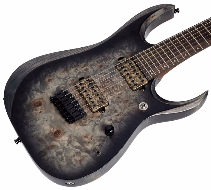 Ibanez RGD71ALPA Charcoal Burst Black Stained - Siebensaitige E-Gitarre