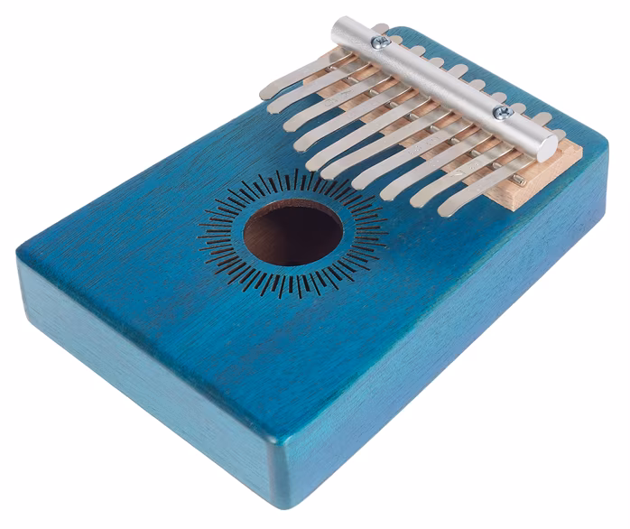 Sela Kalimba Mahogany 10 Blue - Kalimba