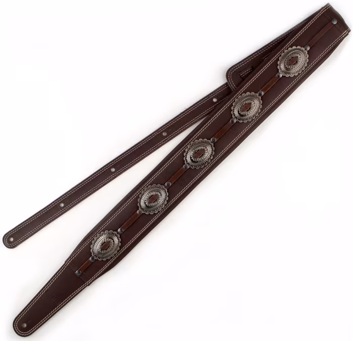 Richter Springbreak I Concho Brown/Old Nikel - Gitarrengurt