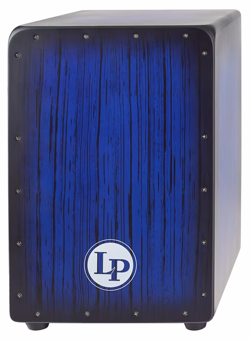 Latin Percussion Aspire Series Blue Burst Streak Cajon - Cajón