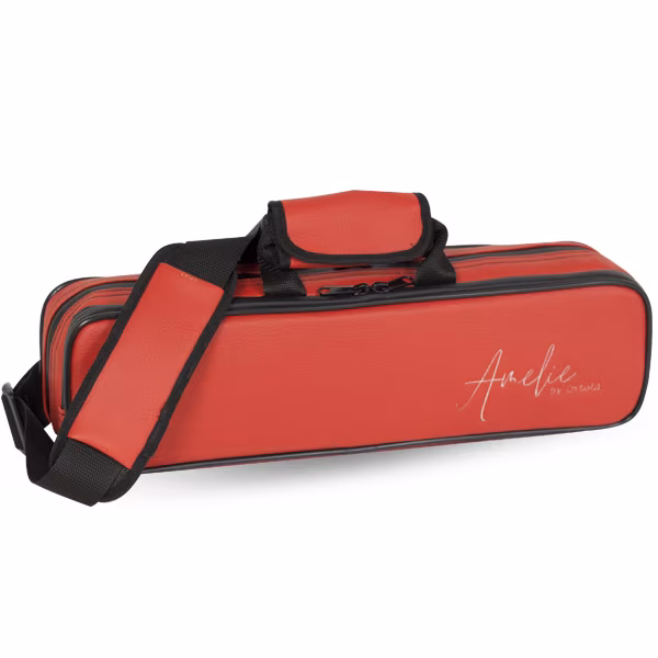 Ortolá 390Brg Western Case Amelie, Red - Case für Querflöte