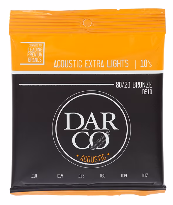 Darco 80/20 Bronze Extra Light - Stahlseiten für akustische Gitarre