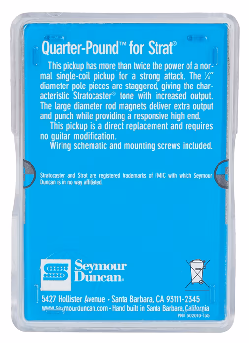 Seymour Duncan SSL-7 RW/RP Quarter Pound Staggered Strat - Tonabnehmer für E-Gitarre